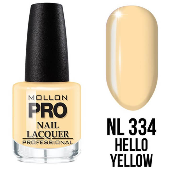 Verniz clássico nº334 Hello Yellow Mollon Pro 15ML