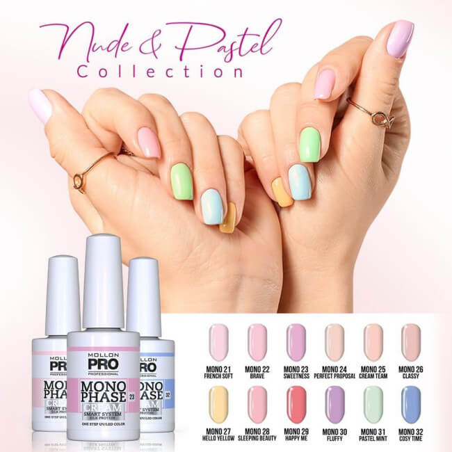 Vernis Monophase nr. 30 Fluffy uv/led Mollon Pro 10ML
