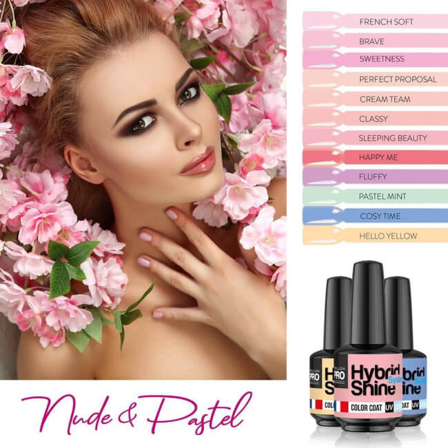 Mini Hybrid Shine Halbpermanent-Nagellack Nr. 345 Cosy Time Mollon Pro 8ML