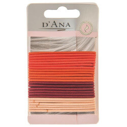 24 elastici arancioni e marroni