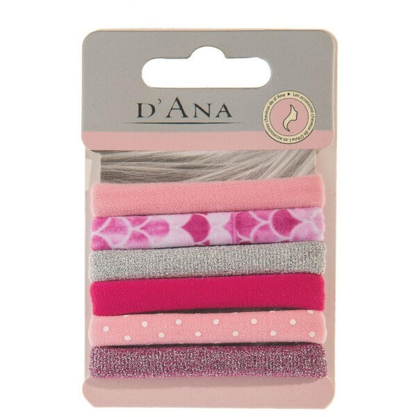 6 roze elastieken 6 roze elastieken