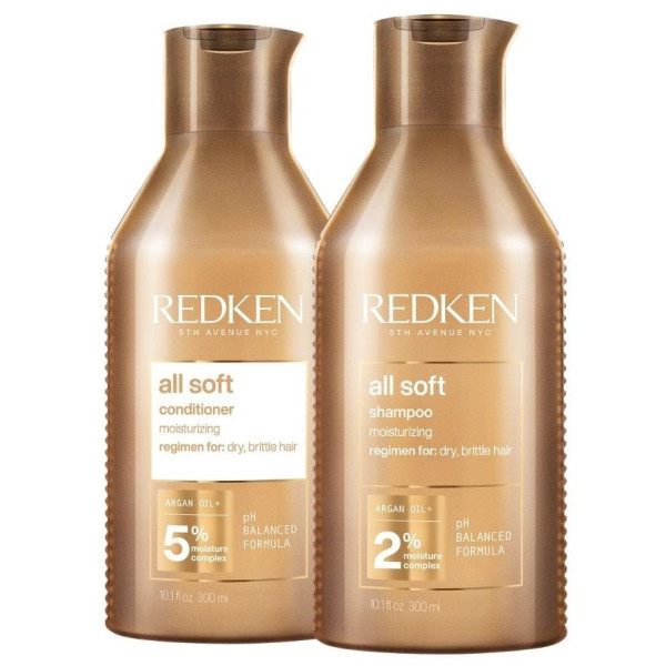 Rutina hidratante para cabello seco All Soft Redken