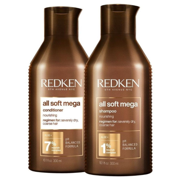 Rutina nutritiva para cabello muy seco All Soft Mega Redken