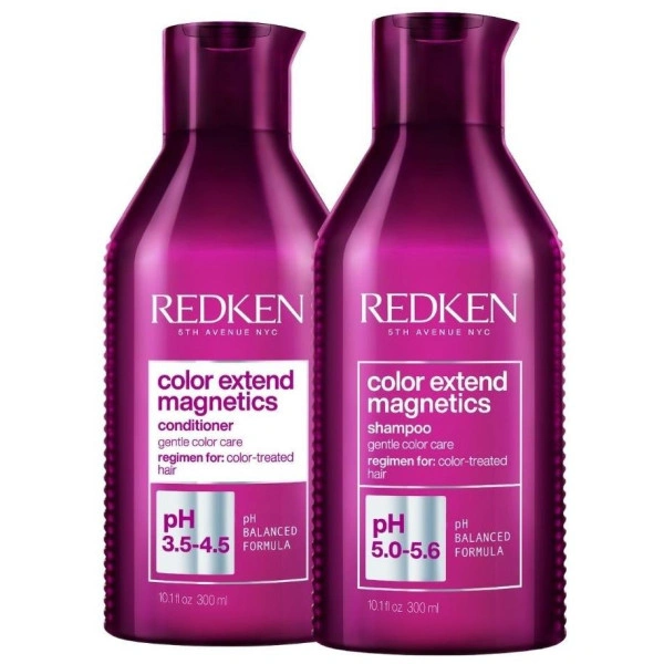 Routine cheveux colorés Color Extend Magnetics Redken