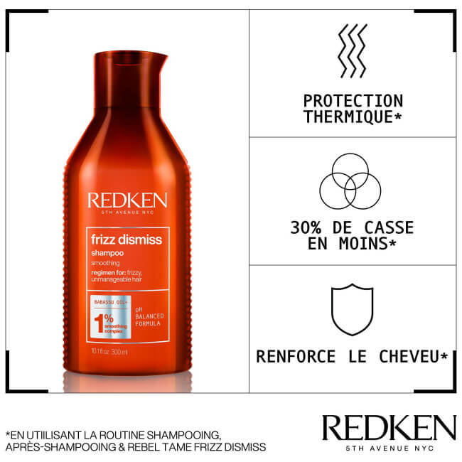 Shampoo tegen pluizig haar Frizz Dismiss Redken 300ML