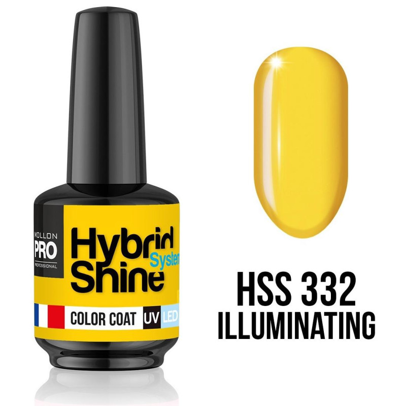 Mini vernis semi-permanent Hybrid Shine n°332 Illuminating Mollon Pro 8ML