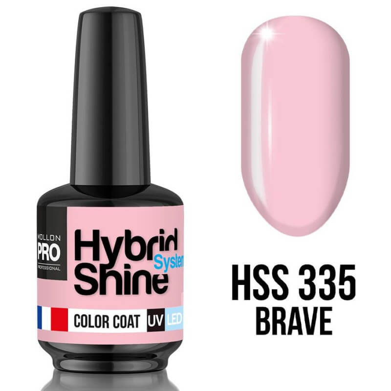 Mini verniz semi-permanente Hybrid Shine n°335 Brave Mollon Pro 8ML
