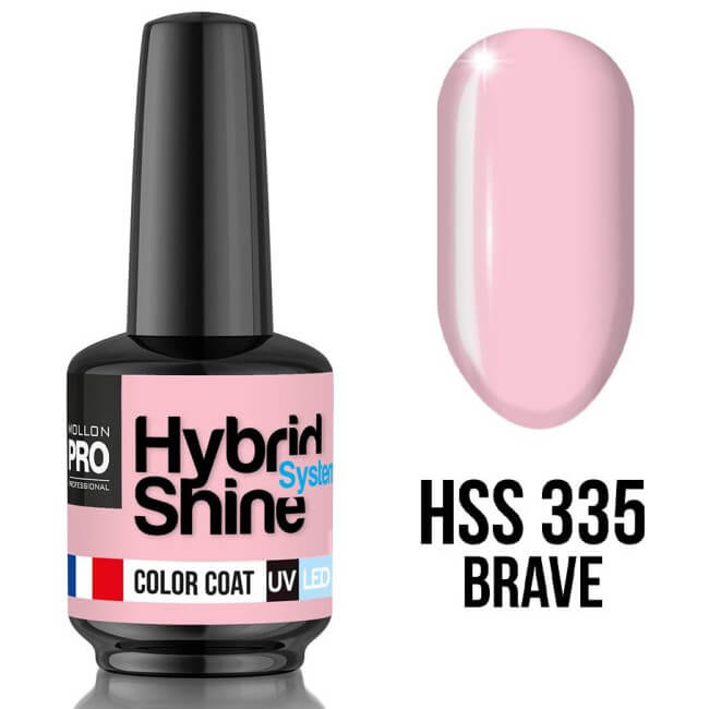 Mini verniz semi-permanente Hybrid Shine n°335 Brave Mollon Pro 8ML