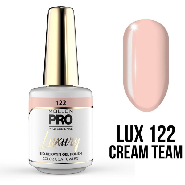 Vernis semi-permanent Luxury n°122 Cream Team Mollon Pro 8ML