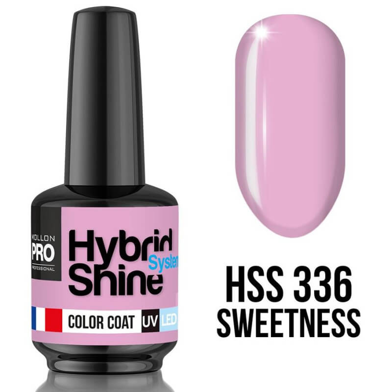 Mini semi-permanente nagellak Hybrid Shine nr. 336 Sweetness Mollon Pro 8ML