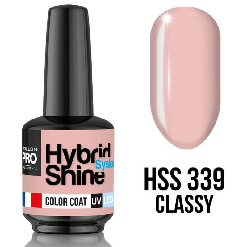 Mini hybride glans nagellak n°339 Classy Mollon Pro 8ML