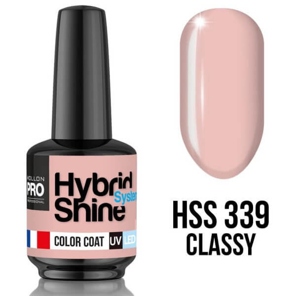 Mini vernis semi-permanent Hybrid Shine n°345 Cosy Time Mollon Pro 8ML