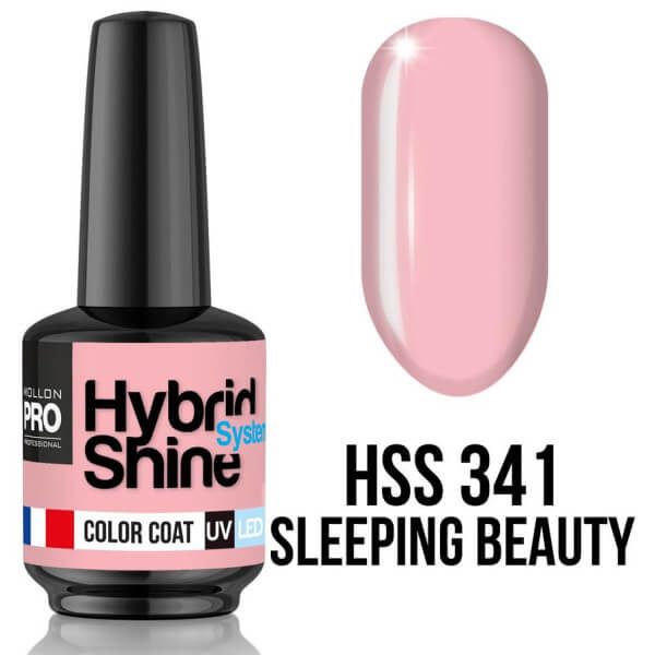 Mini vernis semi-permanent Hybrid Shine n°341 Sleeping Beauty Mollon Pro 8ML