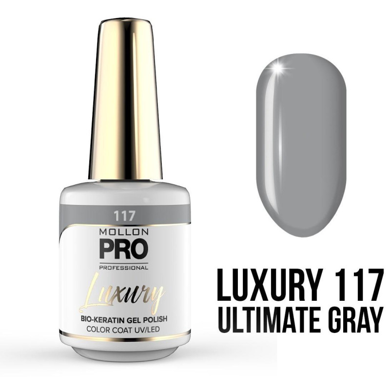 Vernis semi-permanent Luxury n°117 Ultimate Grey Mollon Pro 8ML