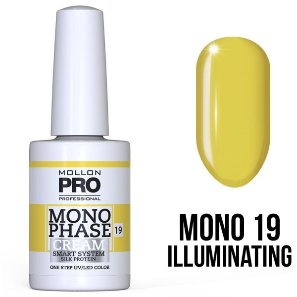 Vernis Monophase n°19 Iluminating uv/led Mollon Pro 10ML