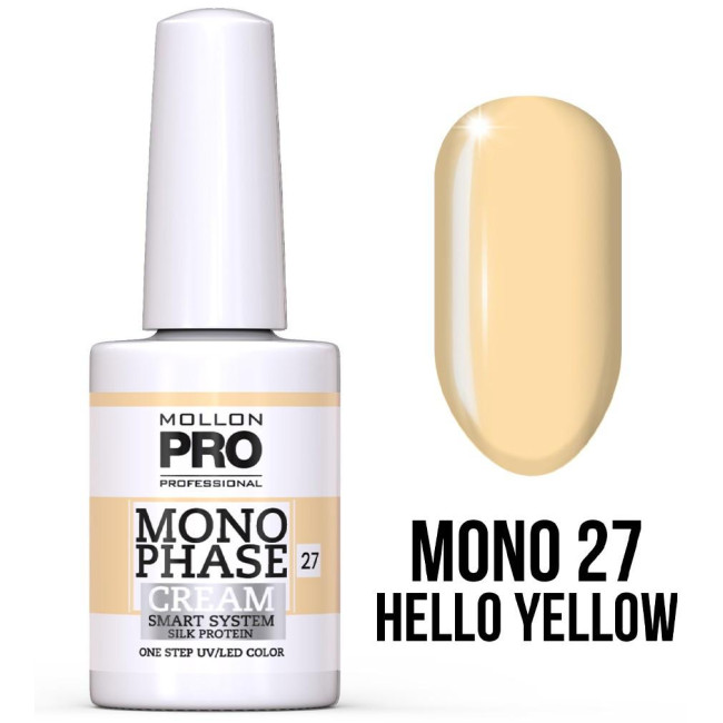 Vernis Monophase n°27 Hello Yellow uv/led Mollon Pro 10ML