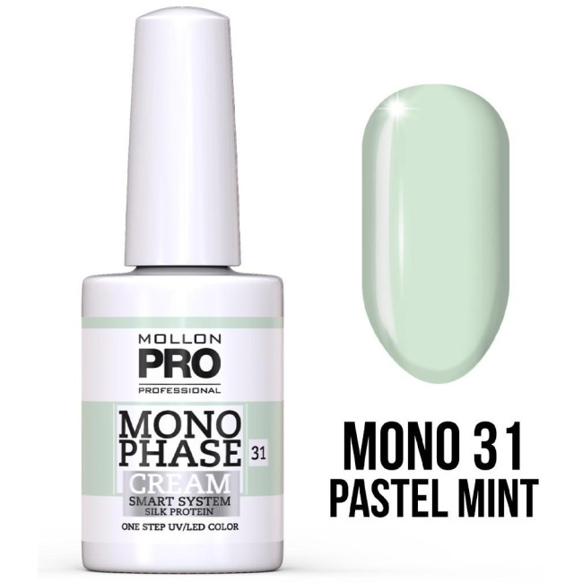 Vernis Monophase n°31 Pastel Mint uv/led Mollon Pro 10ML