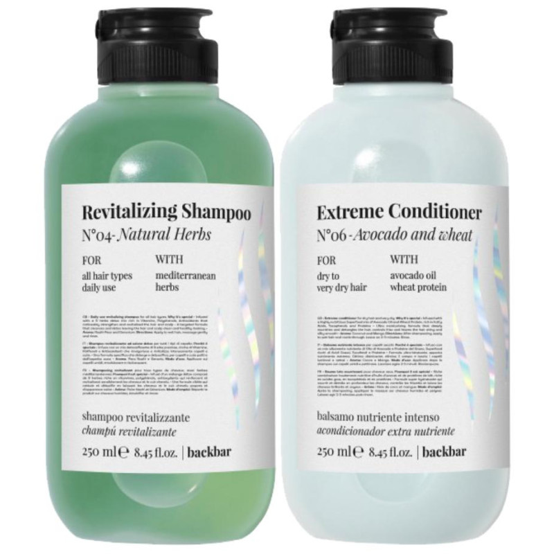 FARMAVITA 250ML Revitalisierendes Shampoo mit Rückenstange