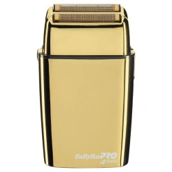 Wiederaufladbarer Rasierer mit doppelter goldenen Klinge von 4artists Babyliss Pro.
