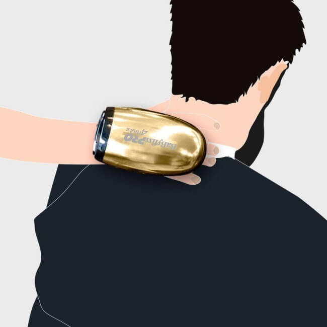 Massajador vibratório Gold VibeFx 4artists da Babyliss Pro