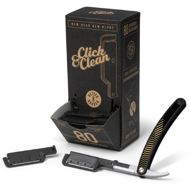 Click & Clean Rasierkit + 80 Klingen - Shop Hair