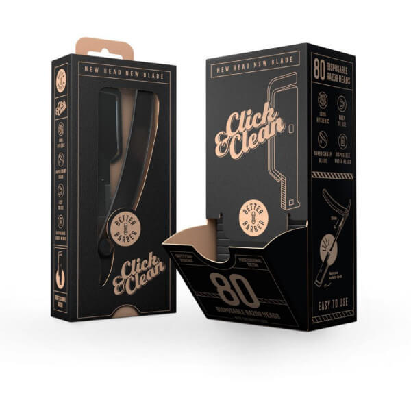 Scheerset Click & Clean + 80 mesjes - Shop Hair