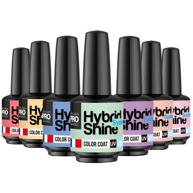 Mini vernis semi-permanent Hybrid Shine collection Nude & Pastel Mollon Pro
