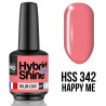 Mini verniz semi-permanente da coleção Nude & Pastel Hybrid Shine Mollon Pro.