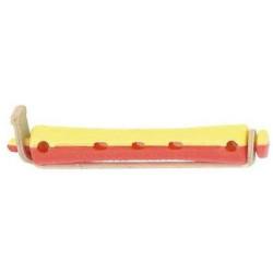 Bigoudis para permanente Vermelho/Amarelo Curto 9mm