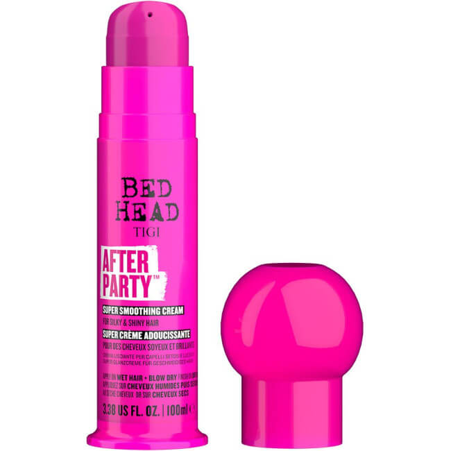 Crème de lissage After party cream Bed Head Tigi 100ML

Translated to Dutch:
Gladmakende crème After party cream Bed Head Tigi 1