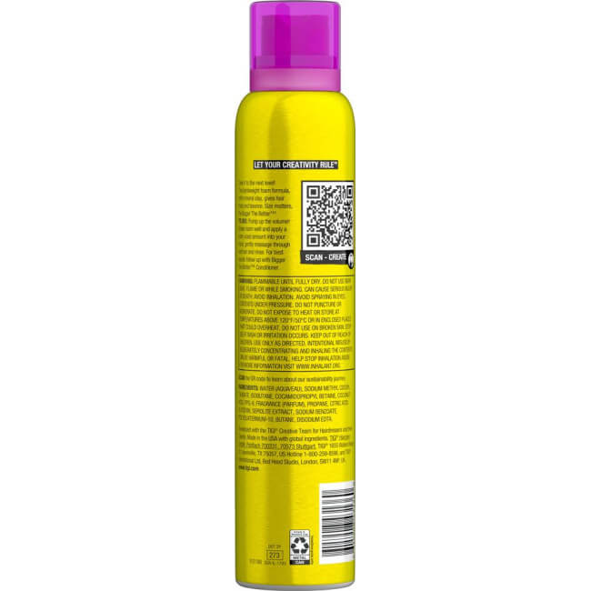 Champô espuma Bigger the better foam Bed Head Tigi 200ML
