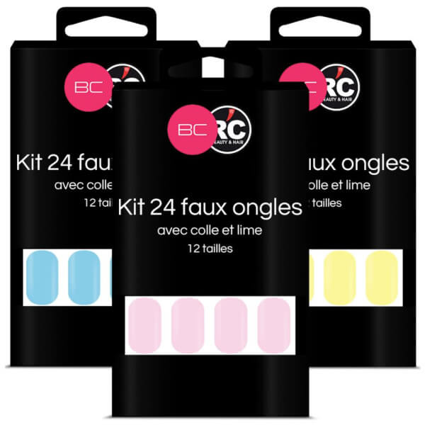 Boîte de 24 tips faux-ongles Festival Bloom Beauty Coiffure