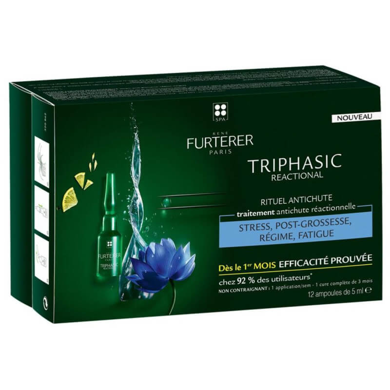 Tratamento antiqueda Triphasic Reactional René Furterer 12x5ML