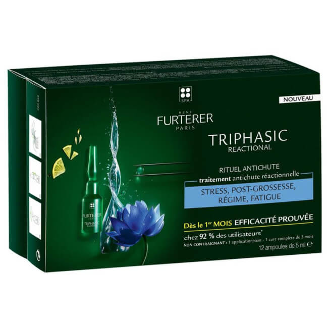 Behandeling tegen haaruitval Triphasic Reactional René Furterer 12x5ML