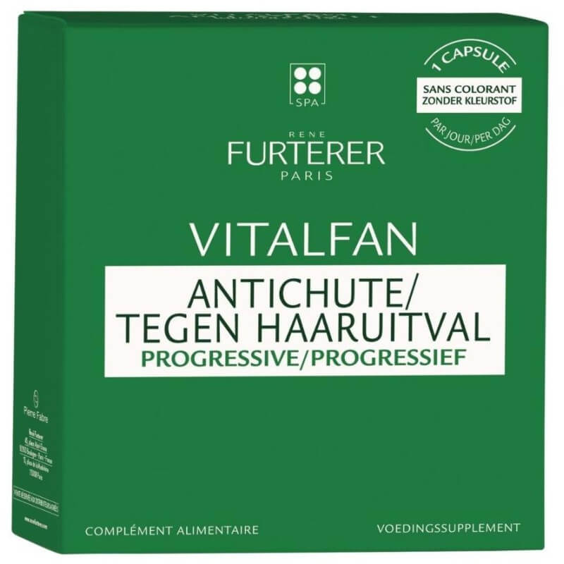 Complementos alimentares antiqueda progressiva 1 mês Vitalfan René Furterer