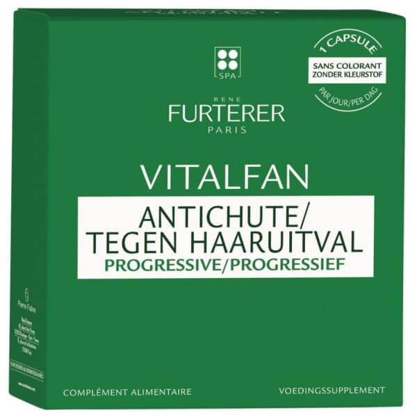Complementos alimentares antiqueda progressiva 1 mês Vitalfan René Furterer