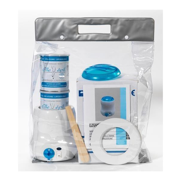 Depilación con cera Calentador de cera Kit Ollas Azul sin bandas Ellepi Depilación con cera Calentador de cera Kit Ollas Azul sin bandas Ellepi