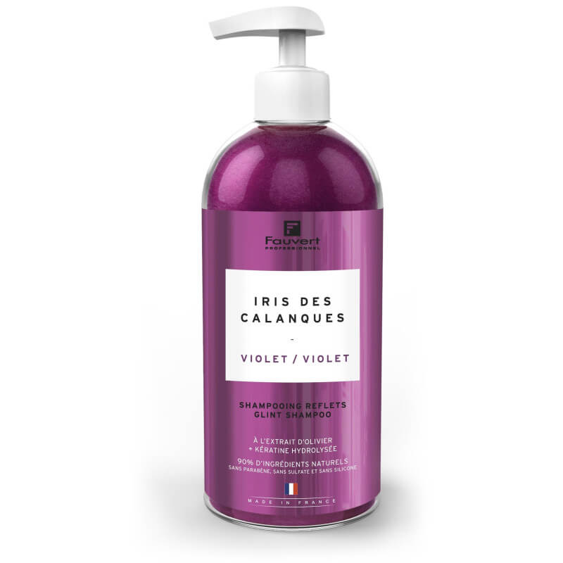 Shampoo pigmentado com reflexo violeta Iris des Calanques Fauvert Professionnel 500ML