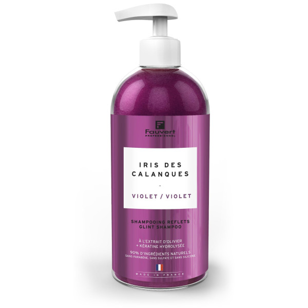 Shampooing pigmenté reflet violet Iris des calanques Fauvert Professionnel 500ML 