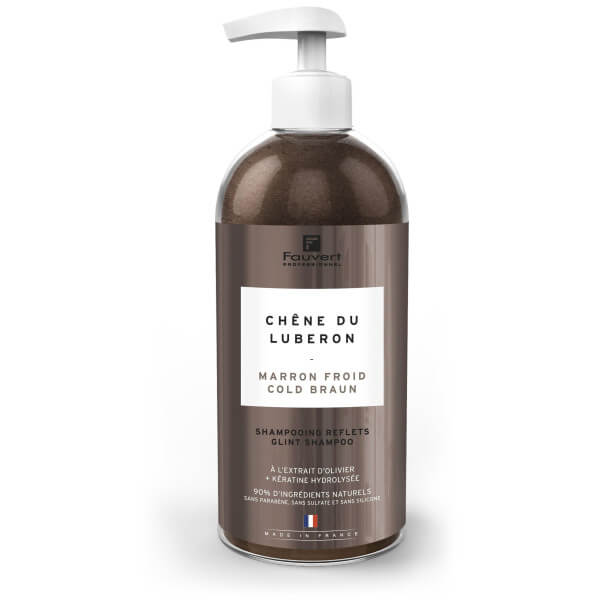 Shampooing pigmenté reflet marron froid Chêne du Luberon Fauvert Professionnel 500ML