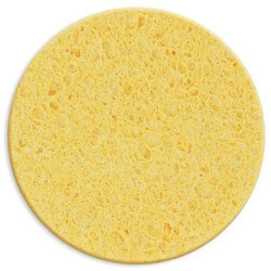Éponges végétales sèches rondes en cellulose Jaune ø7cm