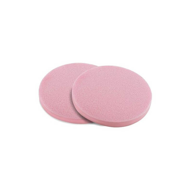 Esponjas redondas de PVA umedecidas Rosa ø7,5cm x2