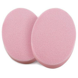 Esponjas ovais de PVA rosa, umedecidas, pack de 2.