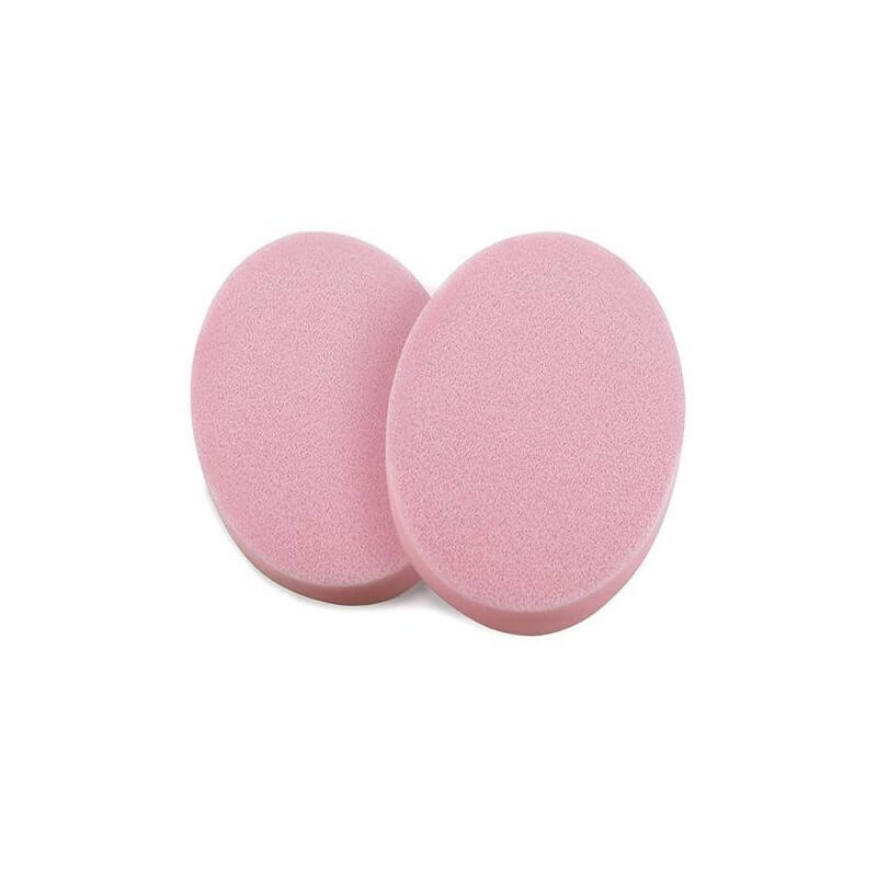 Esponjas ovais de PVA rosa, umedecidas, pack de 2. Esponjas ovais de PVA rosa, umedecidas, pack de 2.
