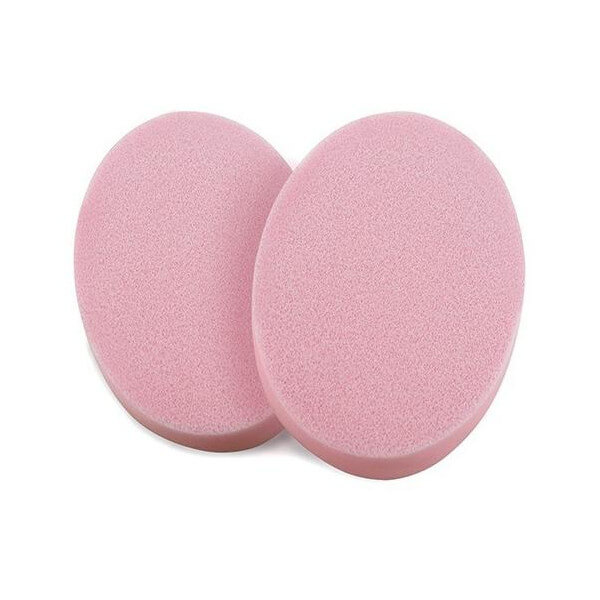 Esponjas ovais de PVA rosa, umedecidas, pack de 2. Esponjas ovais de PVA rosa, umedecidas, pack de 2.