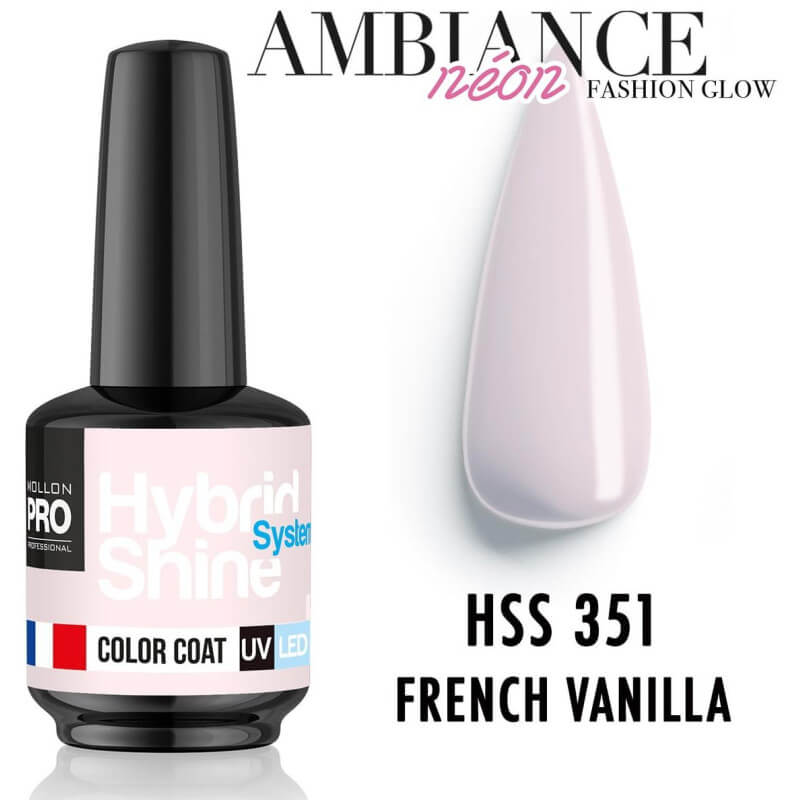Mini semi-permanente nagellak Hybrid Shine nr. 350 Caribbean Sky Mollon Pro 8ML
