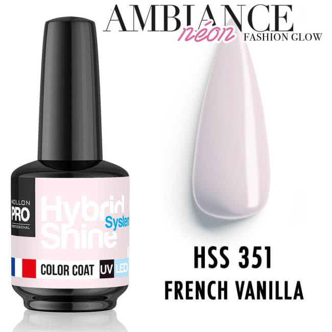 Mini semi-permanente nagellak Hybrid Shine nr. 350 Caribbean Sky Mollon Pro 8ML