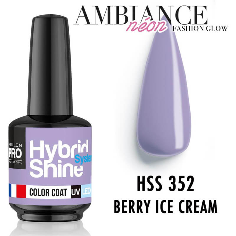 Mini vernis semi-permanent Hybrid Shine n°351 French Vanilla Mollon Pro 8ML