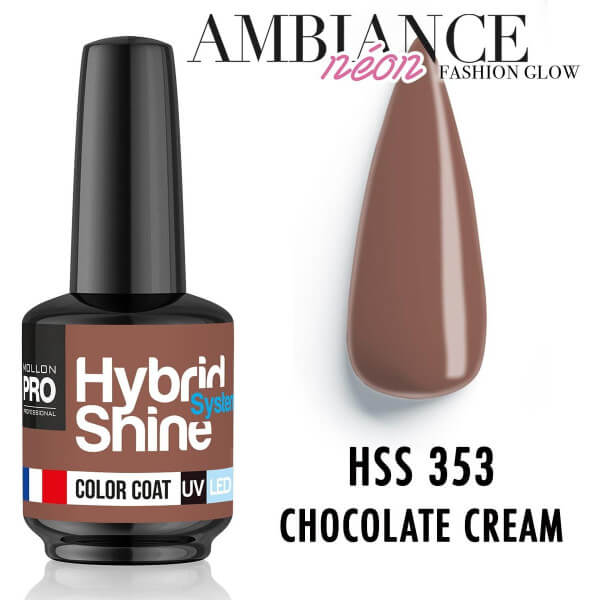 Mini vernis semi-permanent Hybrid Shine n°352 Berry Ice Cream Mollon Pro 8ML