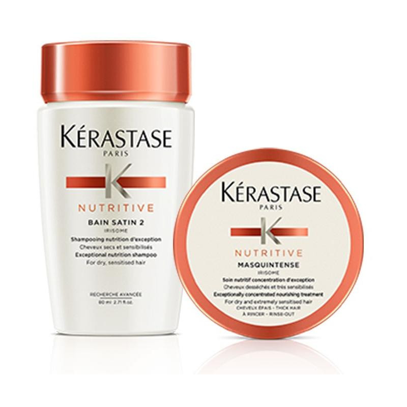 Bain Satin 2 cabello seco a Kérastase Nutritivo sensibilizado 80ML Bain Satin 2 cabello seco a Kérastase Nutritivo sensibilizado 80ML